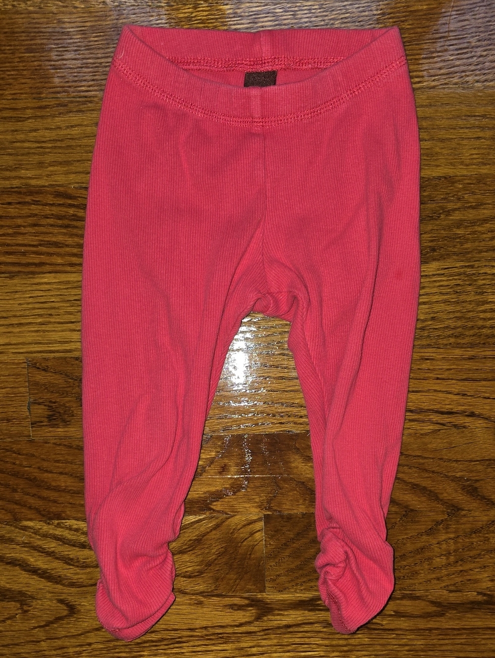 Tea Collection Coral Ribbed Ruched Leggings - Bright Pink / Coral